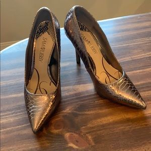Sam and Libby Snakeskin heels